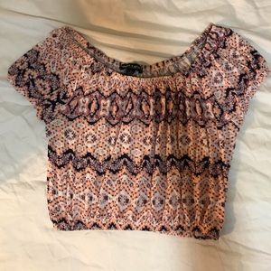 Lacy Design Crop Top